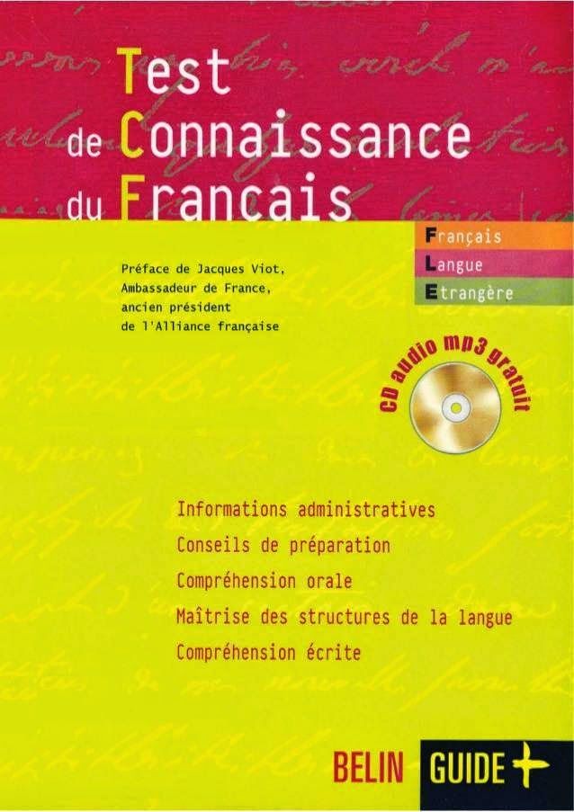 Test de connaissance du français TCF + CD Audio