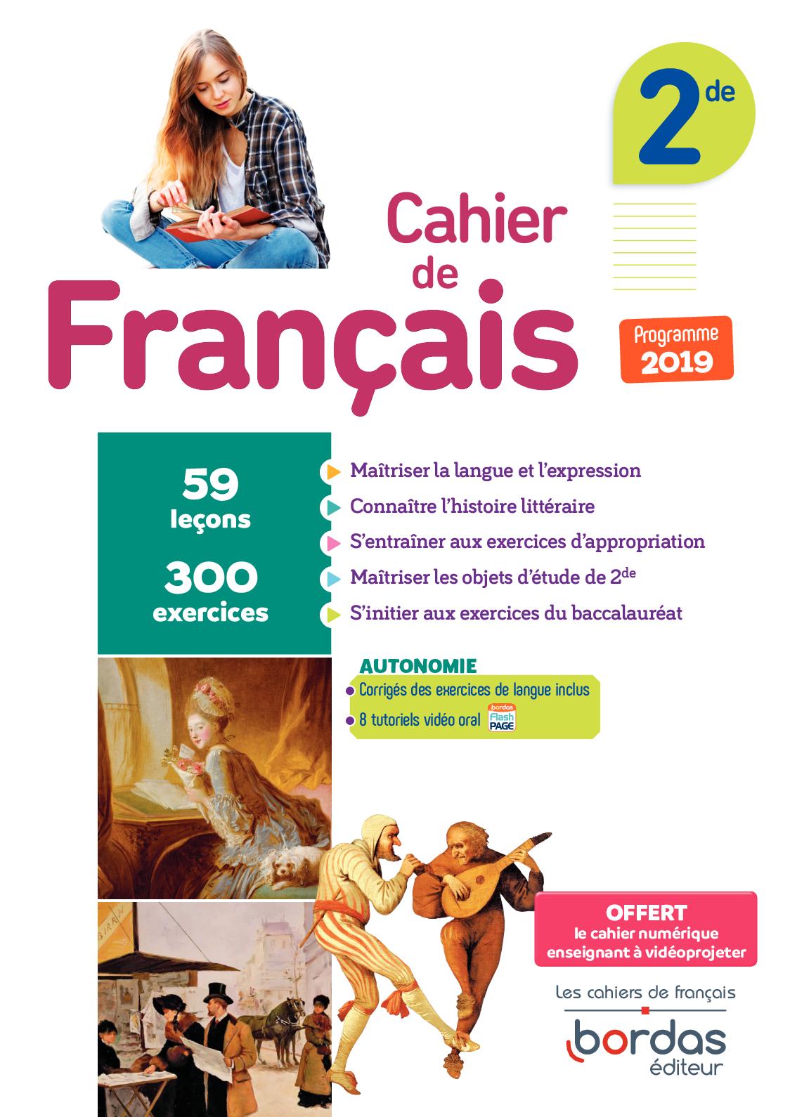 Cahier Française 2de