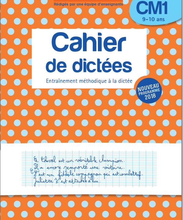 Cahier de déctées