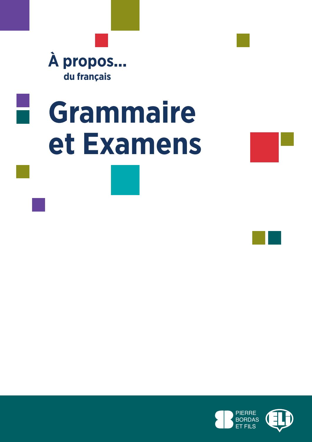 Grammaire et Examens