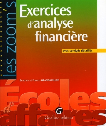 Télécharger gratuitement: Exercices d’Analyse financière avec corrigés détaillés PDF