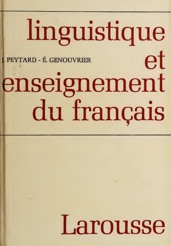 Linguistique et enseignement du français