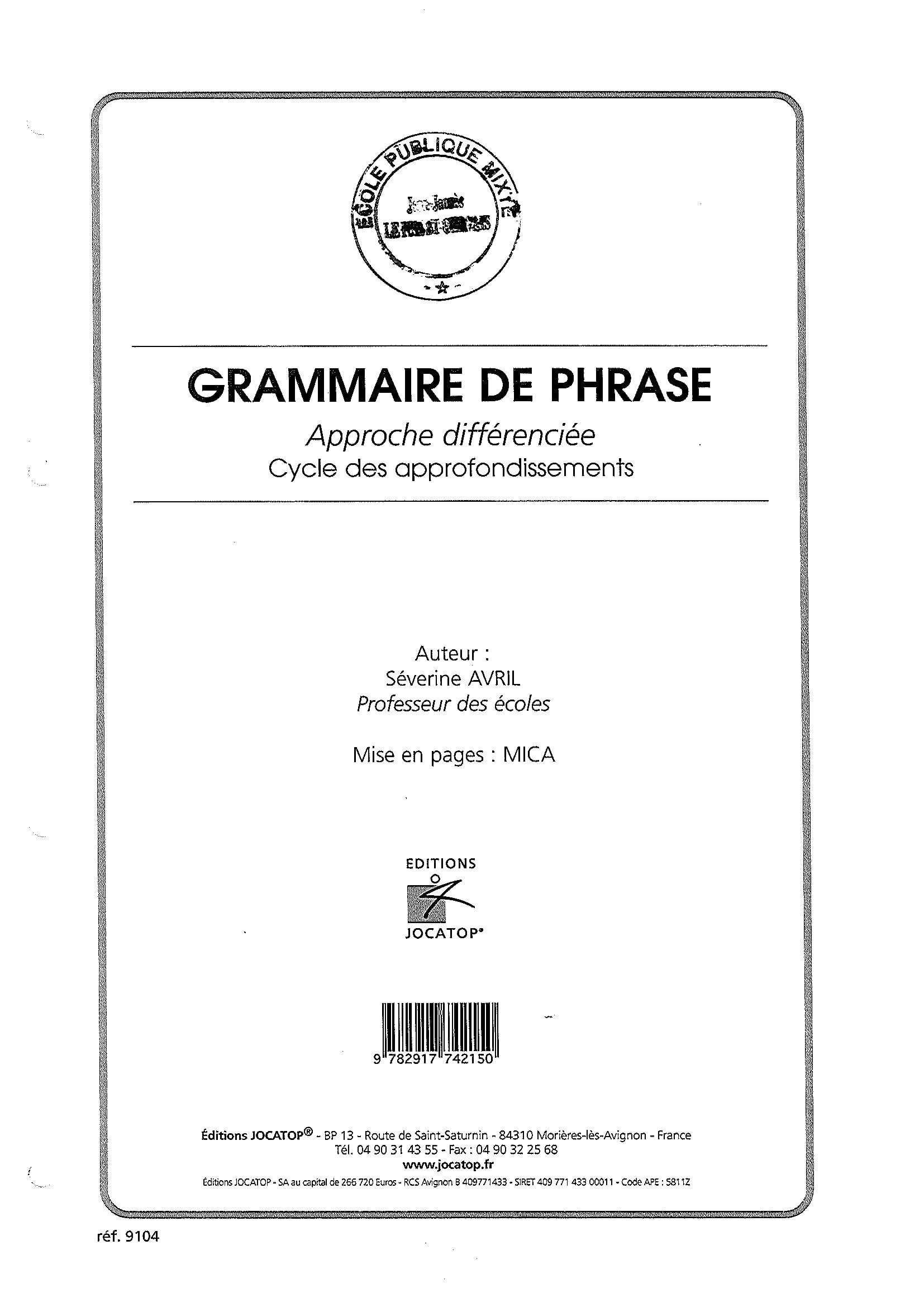 Grammaire de phrase