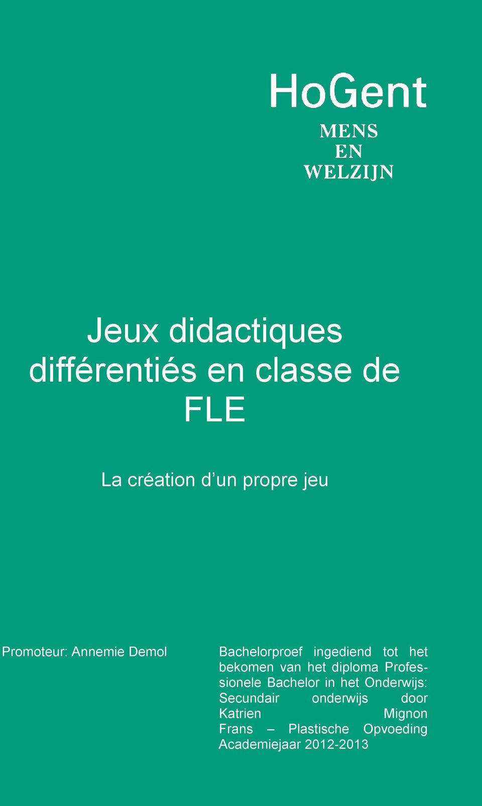 Jeux didactiques différentiés en classe de FLE