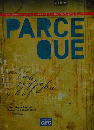 un guide d’autocorrection du français écrit