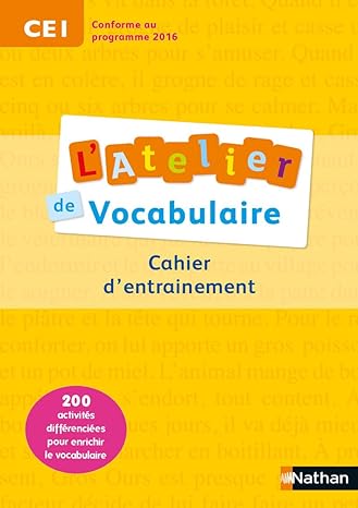 L’atelier de vocabulaire